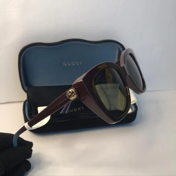 Gucci GG0921S 004 Sunglasses Women`s Brown/grey Lenses  display picture 2
